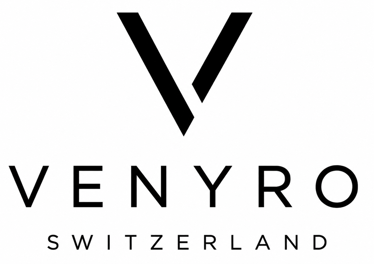 Venyro Switzerland Logo schwarz auf weiss